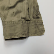 Chemise Ralph Lauren Blake XL Soie Lin Kaki Logo Bleu Marine mancheslongues