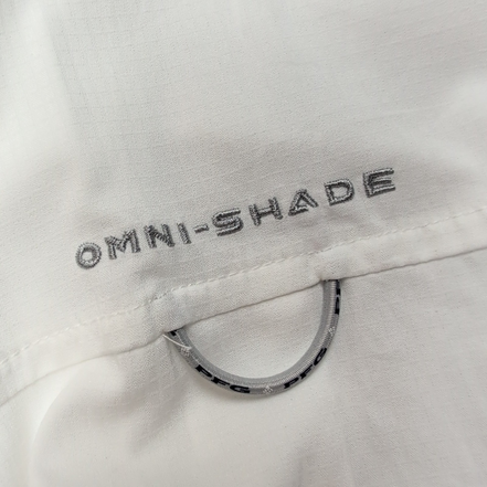 Chemise Pêche Columbia PFG Omni-Shade XLTG Blanc 6 Poches Manches Longues