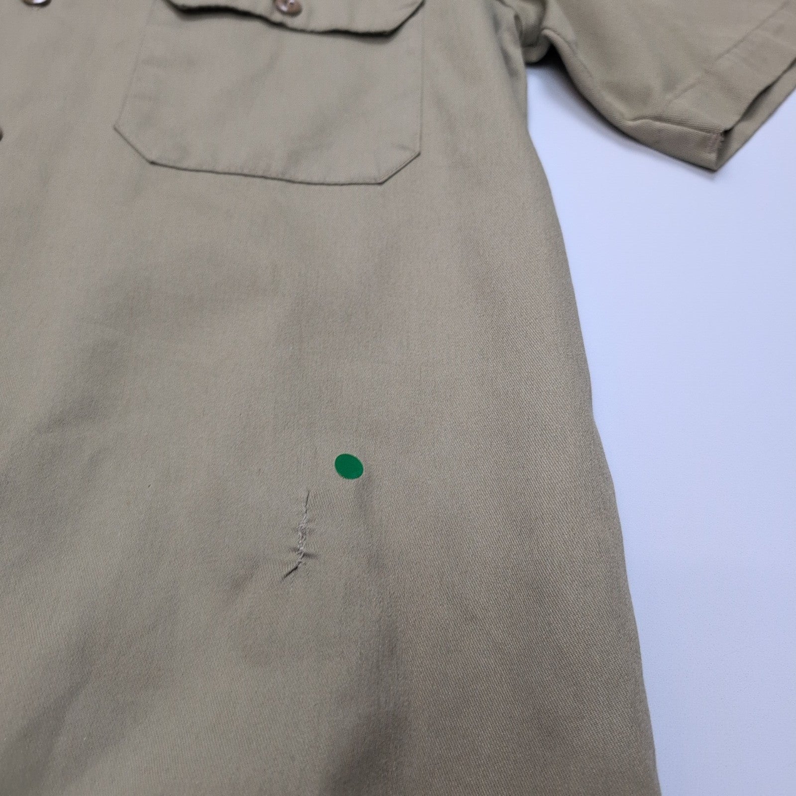 Chemise Dickies M Beige Workwear Manches Courtes Poches Boutonnées