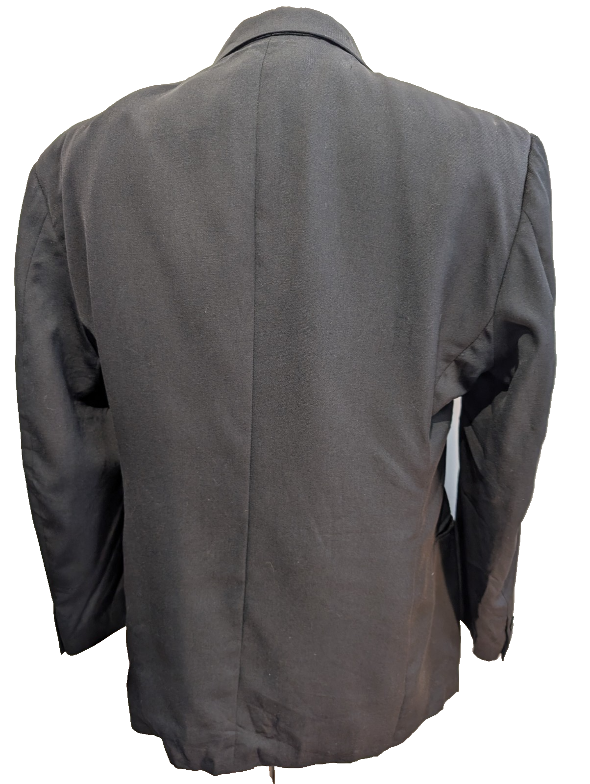 Veste Blazer homme noir mélange laine taille L épaulettes