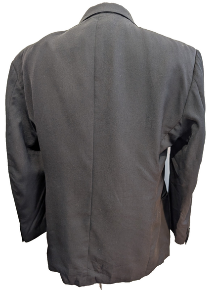 Veste Blazer homme noir mélange laine taille L épaulettes