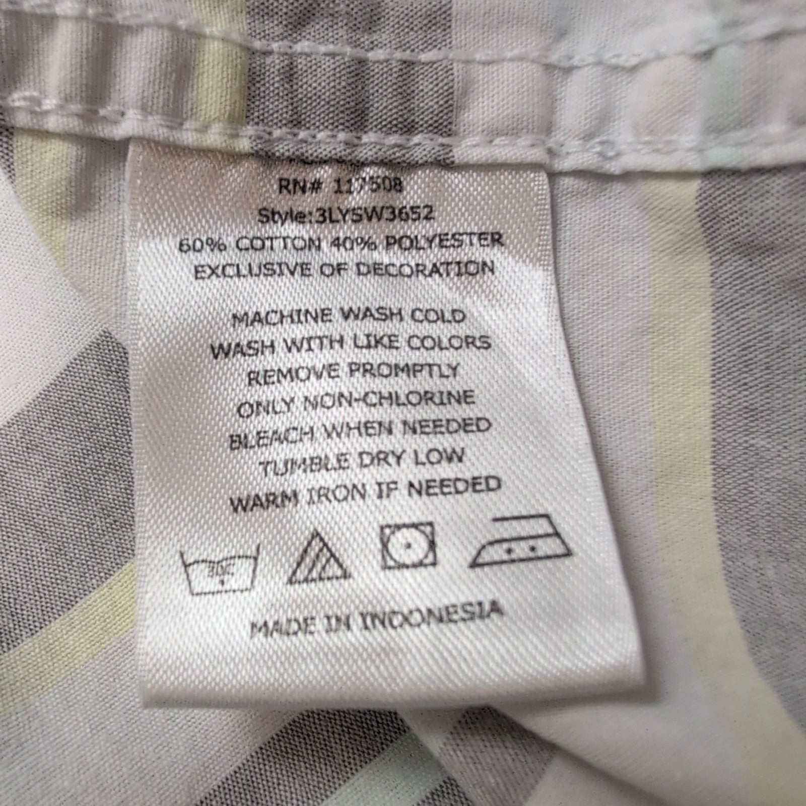 Chemise LEVI'S Homme S Blanche et Grise à Rayures Jaunes Manches Courtes