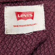 Pull Levi's Unisexe Taille M Bordeaux Grenat Col Rond Maille Fine