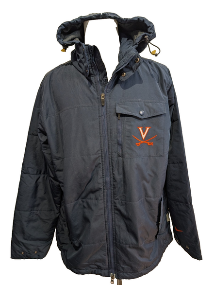 Manteau Nike Virginia Matelassé Bleu Marine Homme Taille L Veste Sportswear 🧥