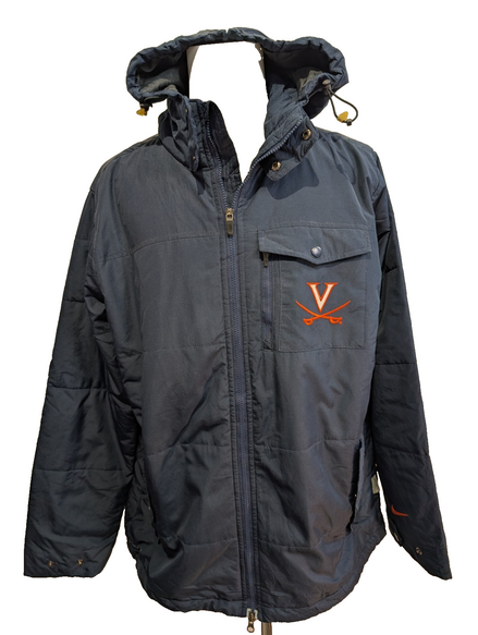 Manteau Nike Virginia Matelassé Bleu Marine Homme Taille L Veste Sportswear 🧥