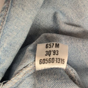 Chemise Levi's Vintage Denim Jean Bleu Clair Poches Taille L manches longues