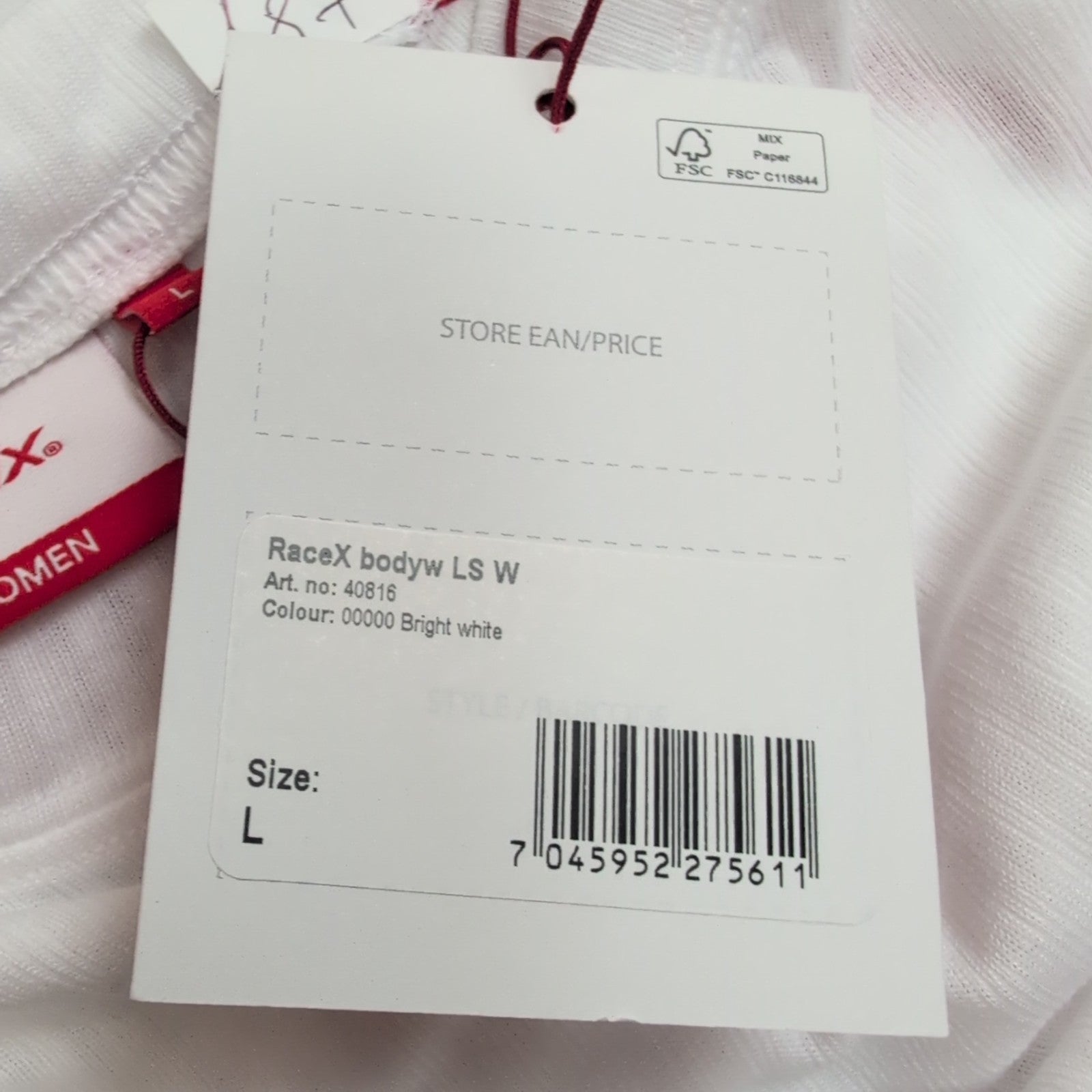 T-shirt Running Femme SWIX Race X Taille L Blanc Rouge Technique Neuf