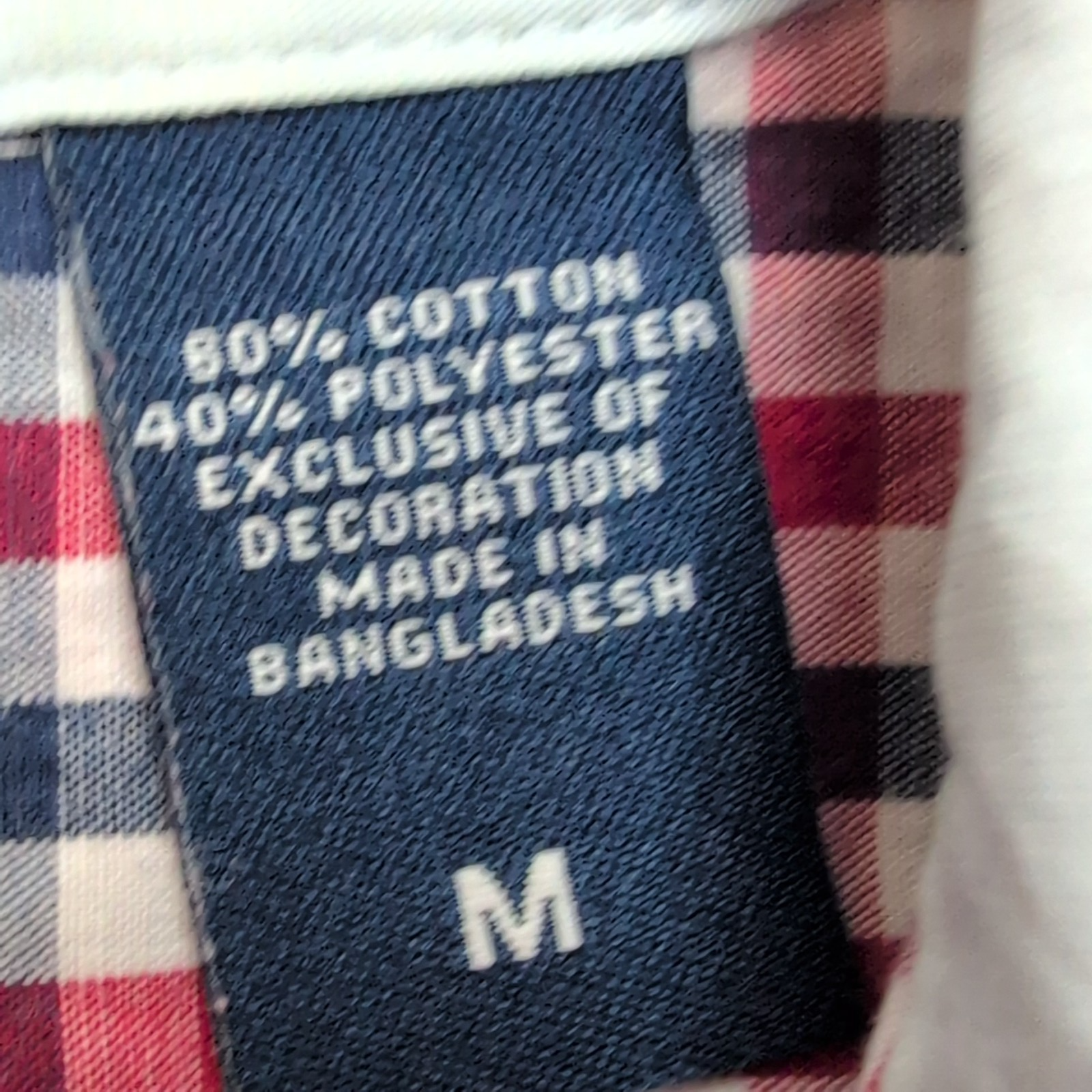 Chemise Chaps Carreaux Bleu Blanc Rouge Taille M Manches courtes