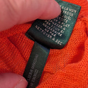 Haut femme LAUREN Ralph Lauren orange 100% lin manches courtes taille S