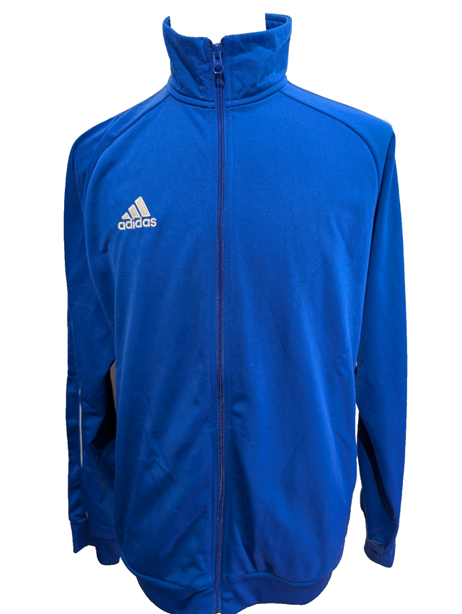 Veste Adidas Bleue Taille L Coupe Longue Sportswear Training Zippée - BEG