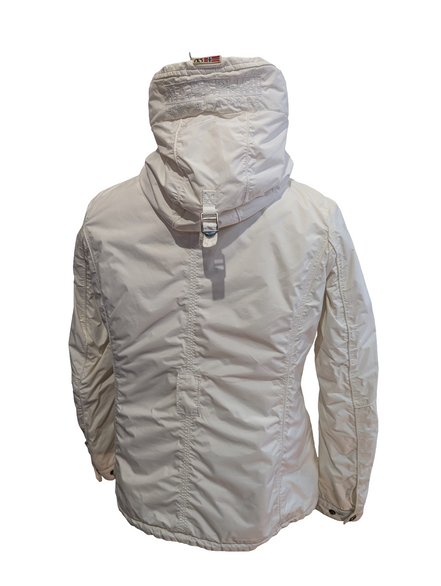 NAPAPIJRI Doudoune Veste Matelassée Blanche L Capuche Geographical | 318BSR