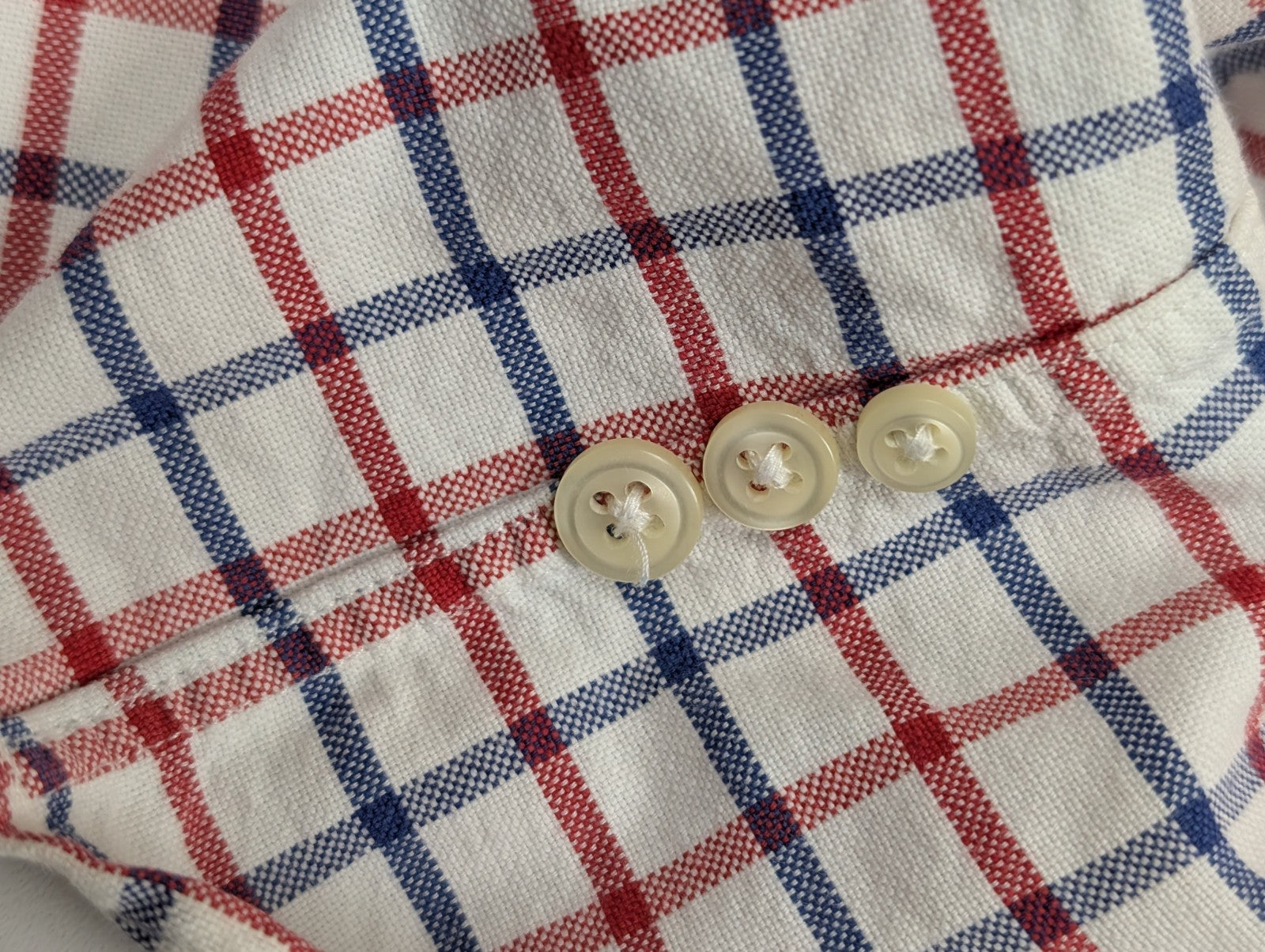 Chemise Ralph Lauren Homme XL Carreau Rouge Bleu Blanc Oxford Classique Boutonné