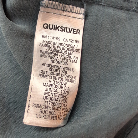 Chemise Hawaïenne Quiksilver Waterman Polynosic Bleu XL