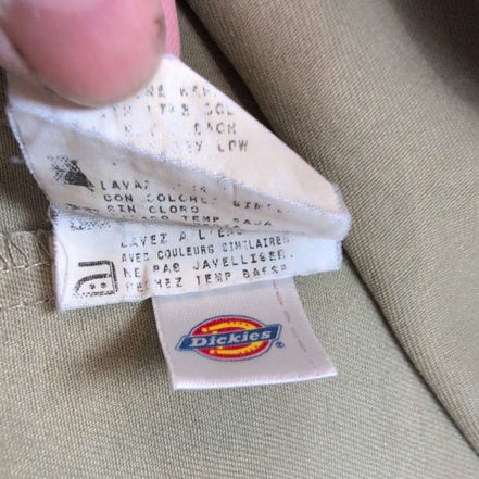 Chemise Dickies 3XL Made in Honduras Beige Workwear Manches Courtes