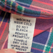Chemise Polo Ralph Lauren Shirt S Tartan Rouge Bleu Vert Sans Logo Col Classique