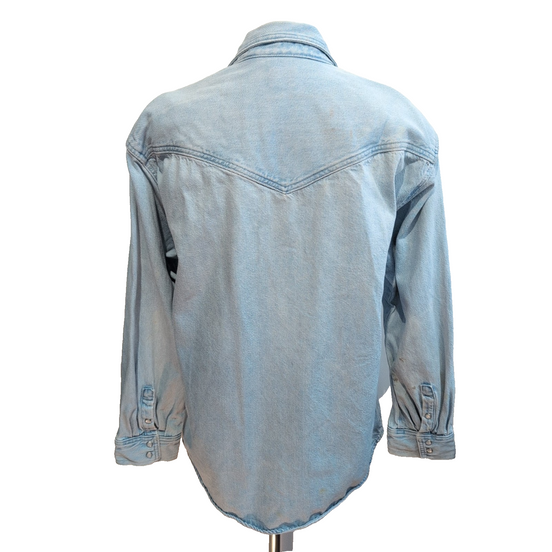 Chemise Levi's Made in Sri Lanka Femme S Western Jean Bleu Vintage