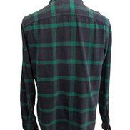 🌊 Chemise HOLLISTER Flanelle Carreaux Vert Bleu M Coton |306S