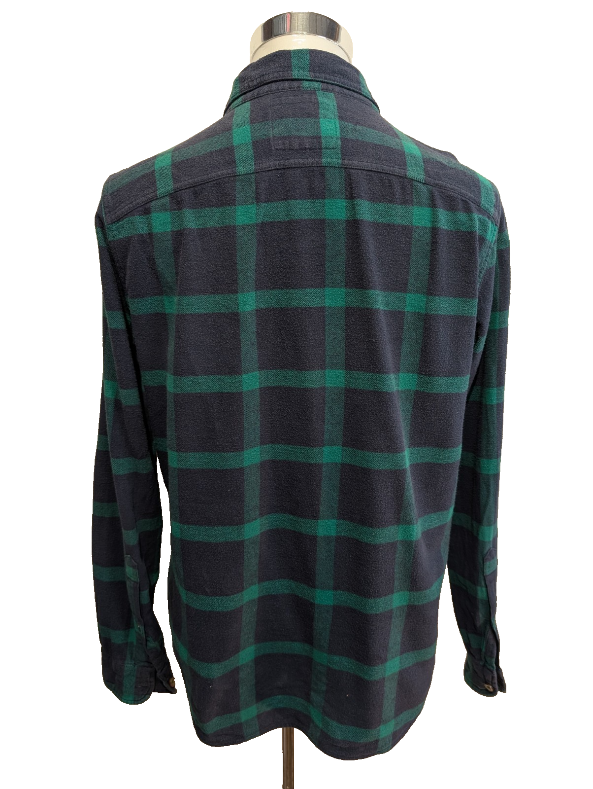 🌊 Chemise HOLLISTER Flanelle Carreaux Vert Bleu M Coton |306S