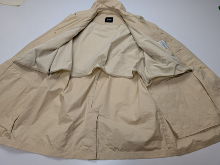 Manteau Hugo Boss Homme M Veste Imper Coton Crème Classique Trench 48