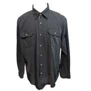 Chemise Wrangler Noire Workwear Manches Longues Taille L