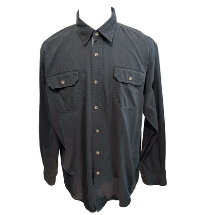Chemise Wrangler Noire Workwear Manches Longues Taille L