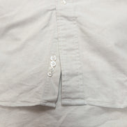 Chemise Lands' End XL Regular Oxford Gris 100% Coton Made in Hong Kong