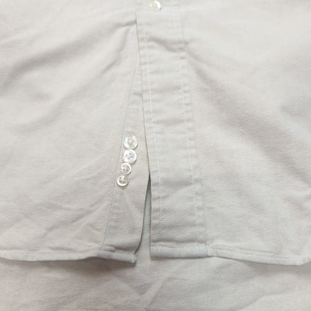 Chemise Lands' End XL Regular Oxford Gris 100% Coton Made in Hong Kong