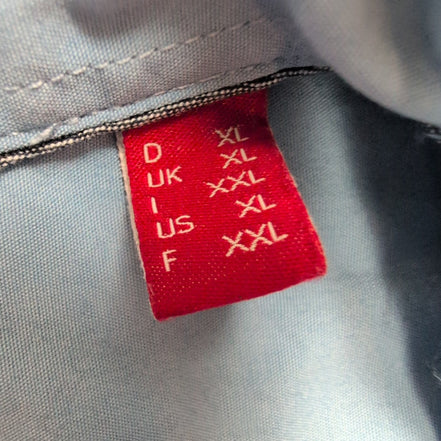 Chemise Esprit New York XXL bleu uni Regular Fit coton neuve sans étiquette