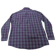 Chemise CHAPS violette à carreaux taille XXL Neuve #76e