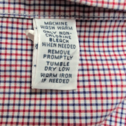 Chemise Polo Ralph Lauren Regent Classic Fit L/XL Rouge Bleu Carreaux Coton