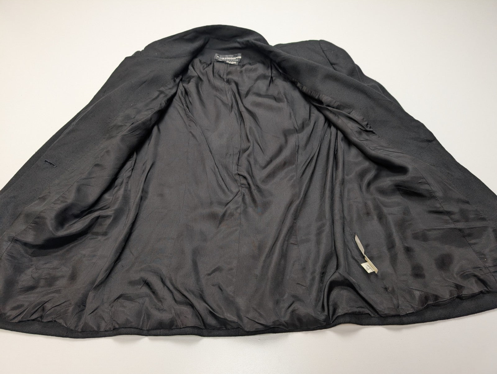 Veste Blazer Liz Claiborne Collection Noir 100% Rayonne Taille M