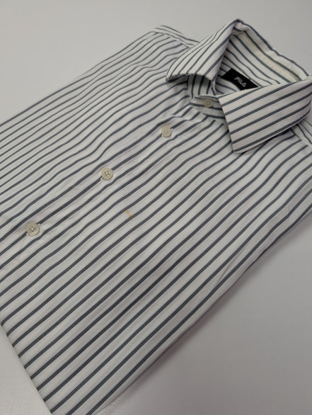 Chemise Fila blanche à rayures taille L #143msch