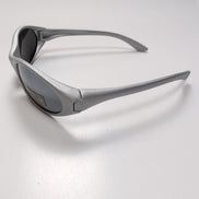 Lunettes de soleil de style Ovale Gris Argenté KAKIKO Y2K