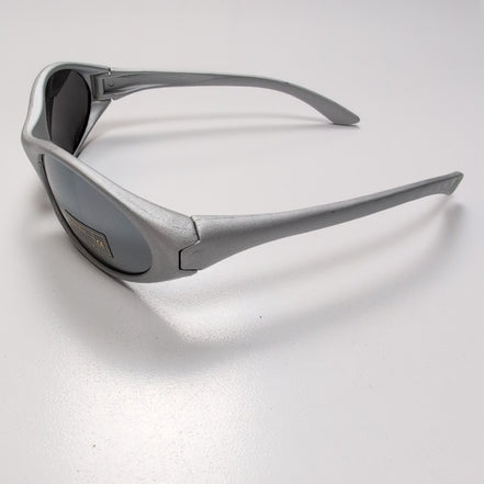 Lunettes de soleil de style Ovale Gris Argenté KAKIKO Y2K
