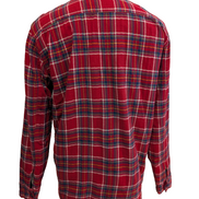 Modern Amusement Veste Surchemise Polaire Sherpa Carreaux Rouge L Hiver |255S