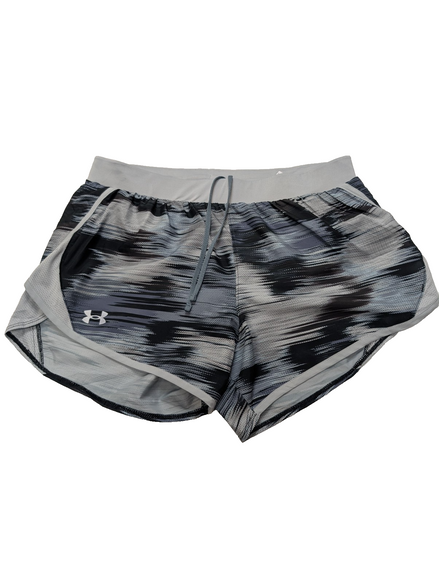 Short Under Armour HeatGear Noir & Gris Motif - Femme Taille M