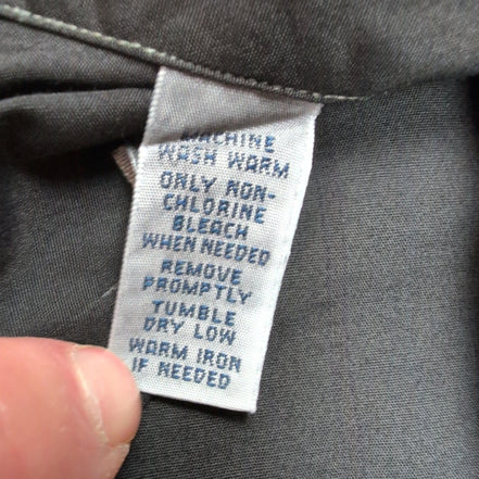 Chemise Ralph Lauren Vintage L noire logo violet manches longues