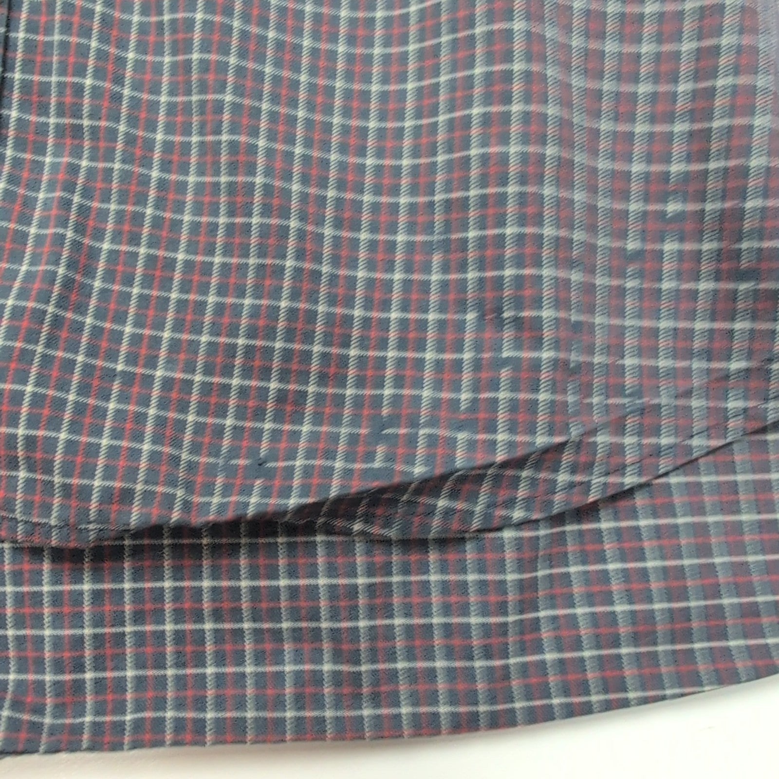 Chemise Ralph Lauren Taille L Classic Fit Gris Rouge Carreaux Logo Brodé Coton