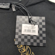 T-shirt Barbeux BBX XS Oversize Noir Coton Épais Neuf avec Étiquette