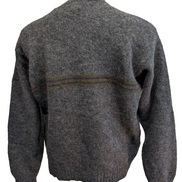 Pull L.L. BEAN 100% Laine NEW ZEALAND Made In SCOTLAND Vintage Taille M Gris