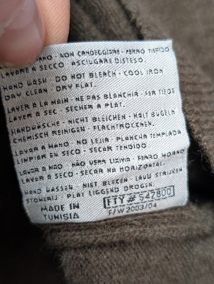 Pull Robe di Kappa XL marron 80% laine col rond logo brodé Kappa