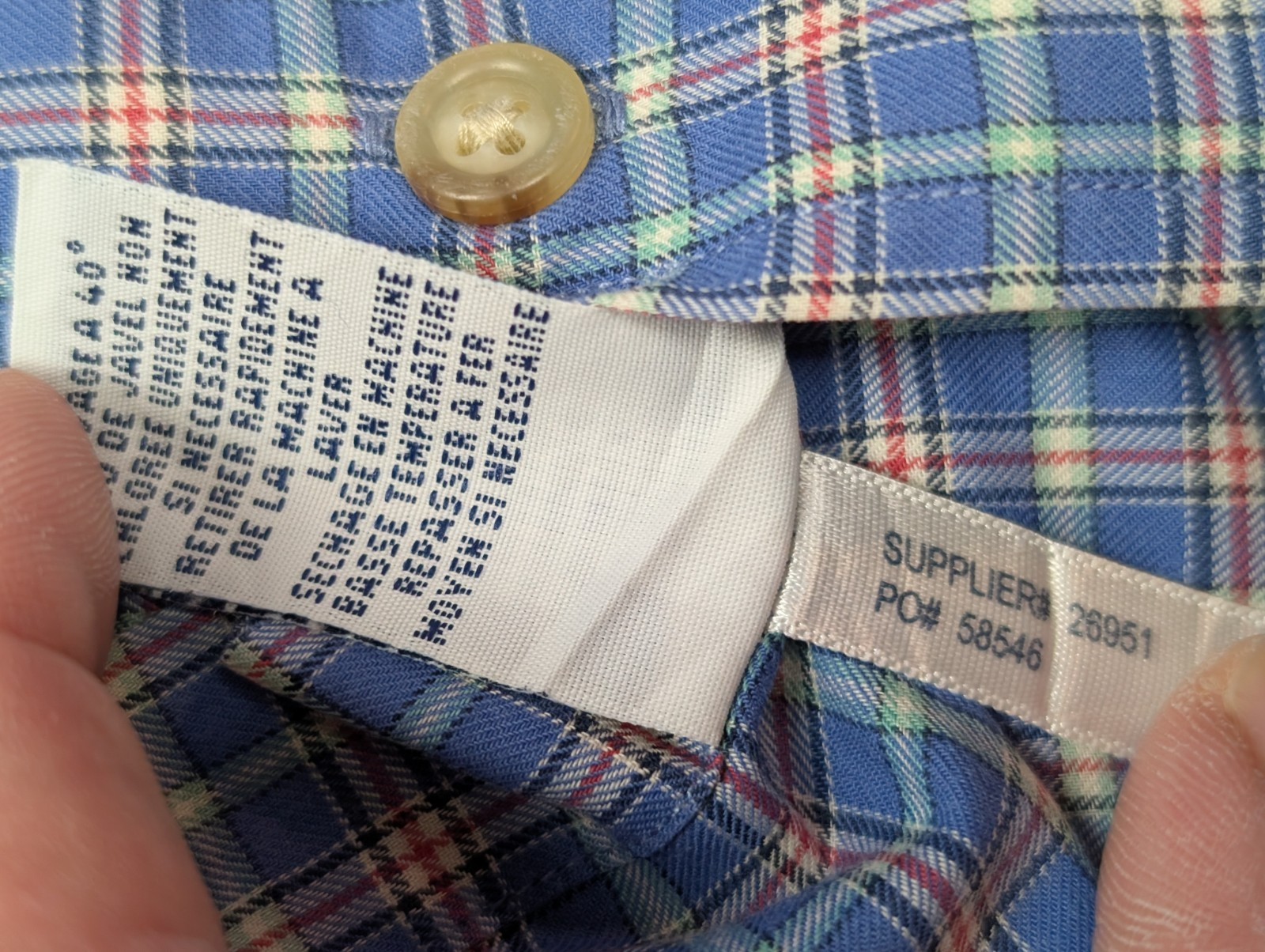 Chemise Polo Ralph Lauren Shirt S Custom Fit Carreaux Bleu Rouge Logo Rouge 