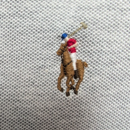 Chemise Ralph Lauren XS Coton Piqué Logo Marron Manches Longues Excellent État