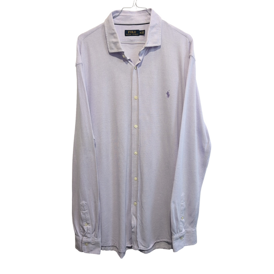 Chemise Ralph Lauren lila violet pâle manches longues taille XXL #2812