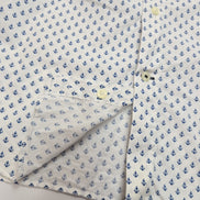 Chemise Nautica L Blanc Ancres Marines Manches courtes Stretch