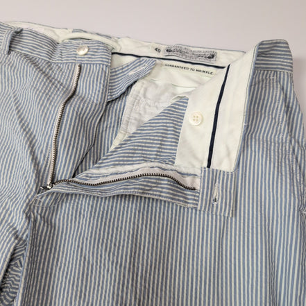 Pantalon Chino Polo Ralph Lauren W40 L32 Seersucker Rayé Bleu