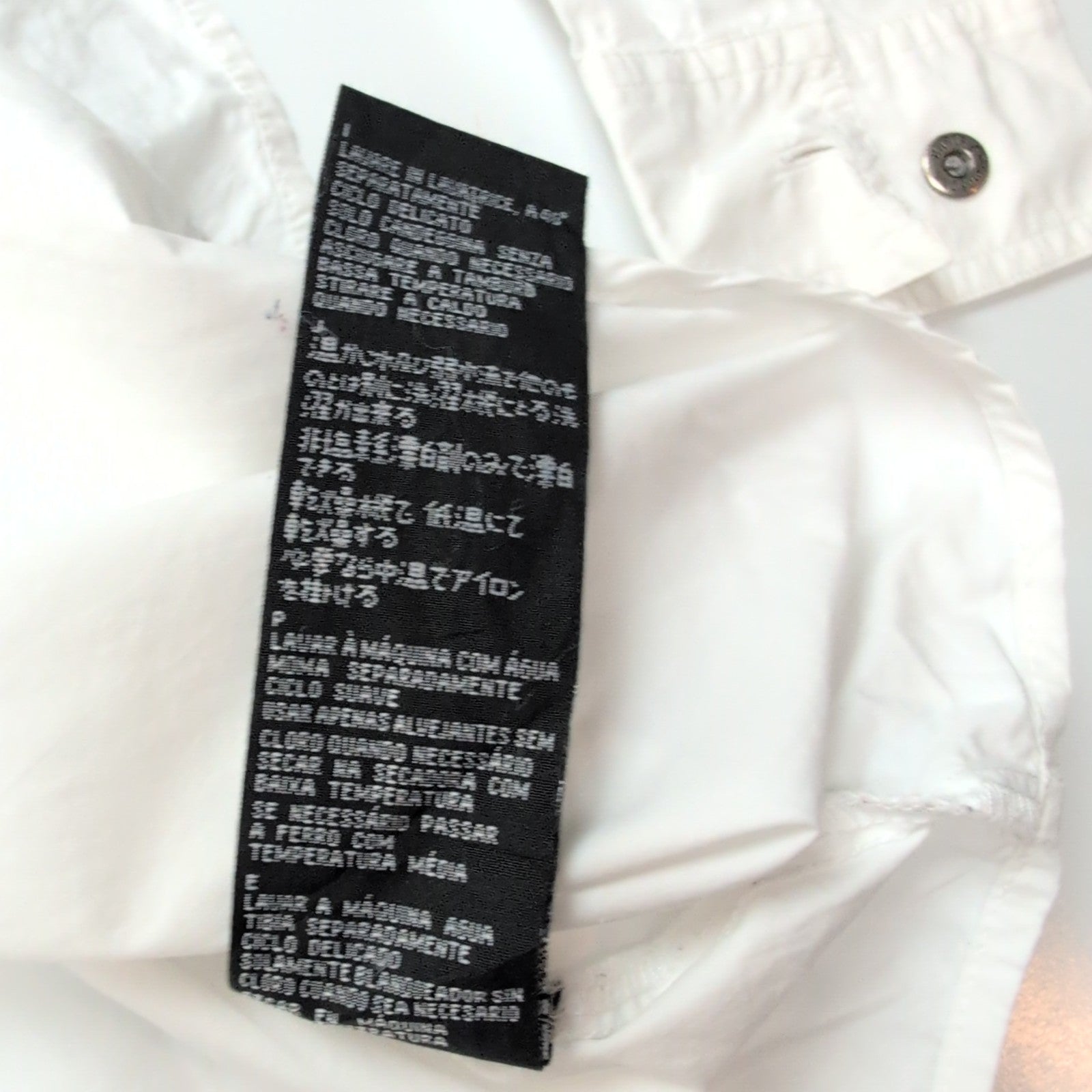 Chemise Harley-Davidson XL Blanche Brodée 100% Coton Boutons Métal HD
