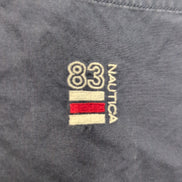 Chemise Nautica L Made in Hong Kong Bleu Rouge Manches courte Logo 83 100% Coton