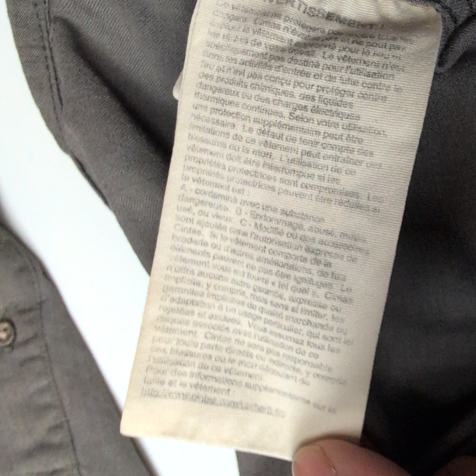 Chemise Carhartt 2XL FR NFPA 2112 Kaki Aramid Workwear CAT manches longues