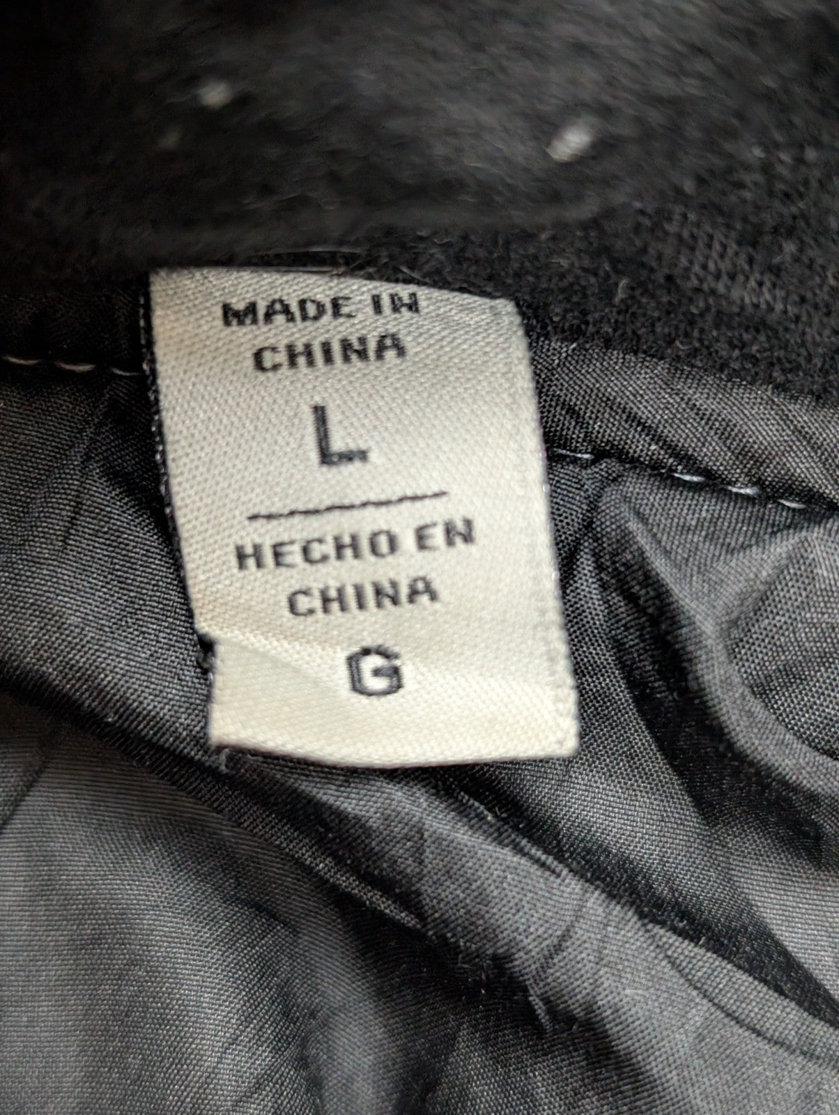 Veste Levi's Grise Matelassée Capuche Noire Homme Taille L